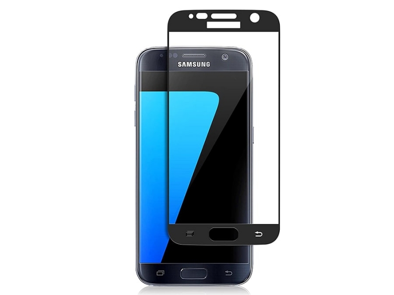 محافظ صفحه نمایش شیشه ای تمام صفحه سامسونگ Full Glass Screen Protector Samsung Galaxy S7 Edge