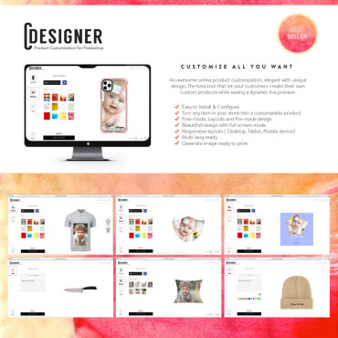 ماژول سفارشی سازی محصول پرستاشاپ - Custom Product Design