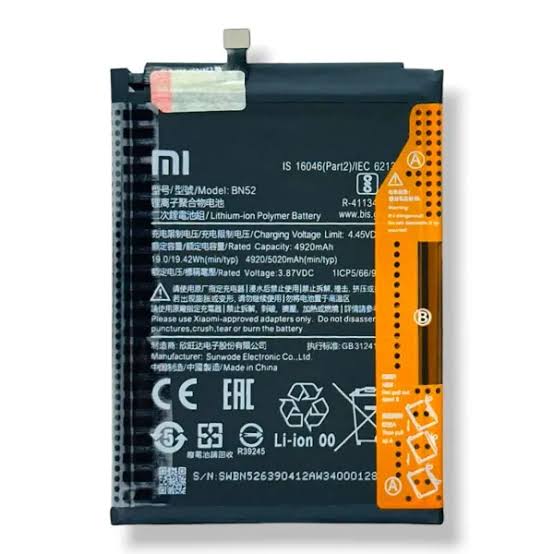 باتری redmi note ۹ pro اصل شرکتی