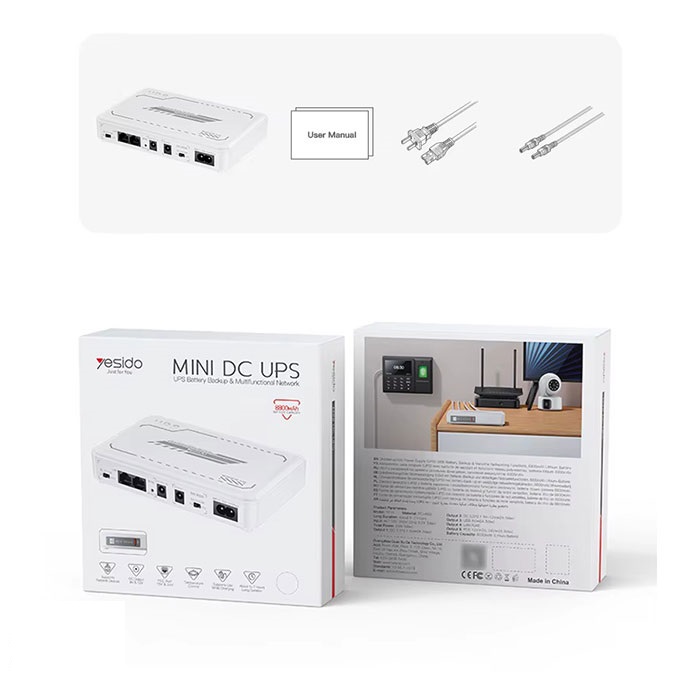 دستگاه UPS یسیدو مدل Yesido mini DC ups YP74k