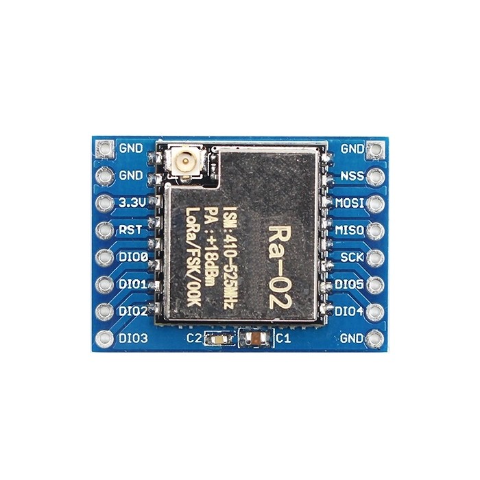ماژول مخابراتی فرستنده-گیرنده LoRa RA02 تراشه SX1278 با هدربرد