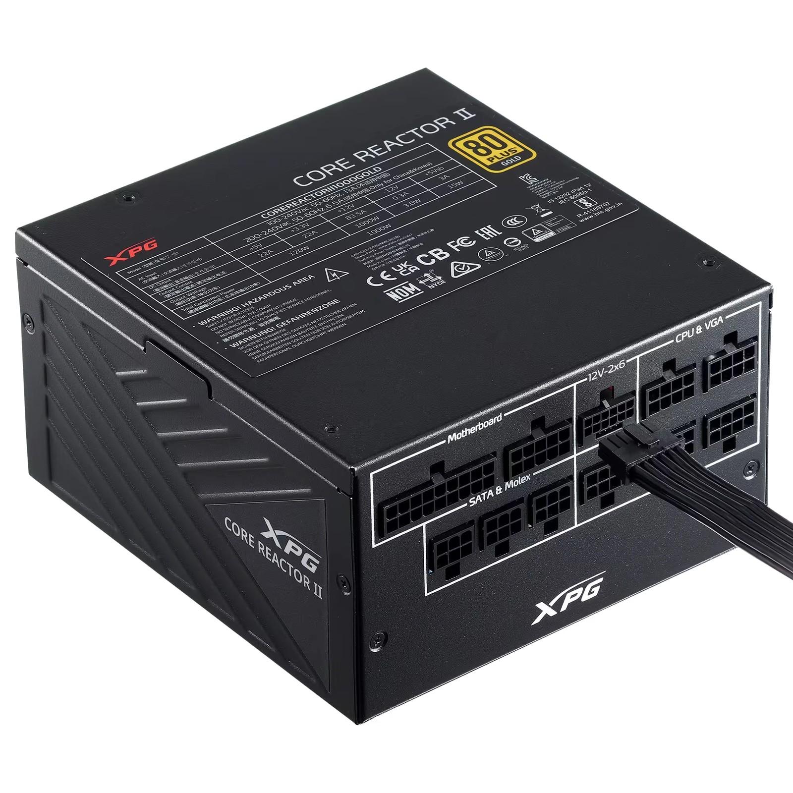 پاور 750 وات ADATA مدل XPG CORE REACTOR II 750G-BKCEU