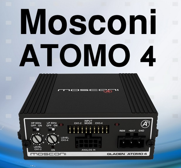 Mosconi Gladen Atomo 4 آمپلی فایر ماسکونی