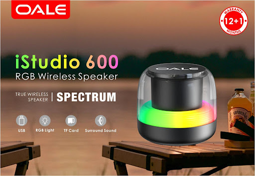 OALE Speaker wireless RGB istudio600 اسپیکر بلوتوثی او آلی