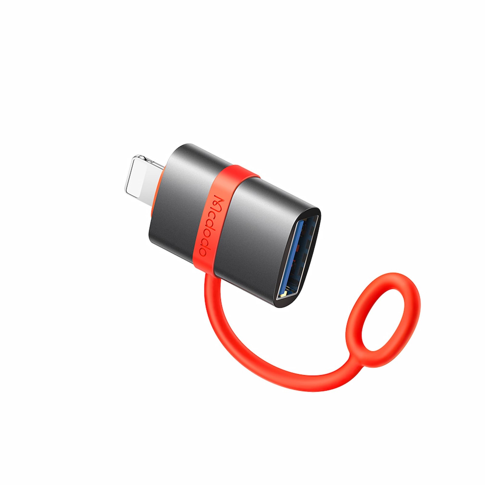 تبدیل یو اس بی به لایتنینگ مک دودو – MCDODO OT2600 USB-A To Lightning Adapter With Silicone Hook