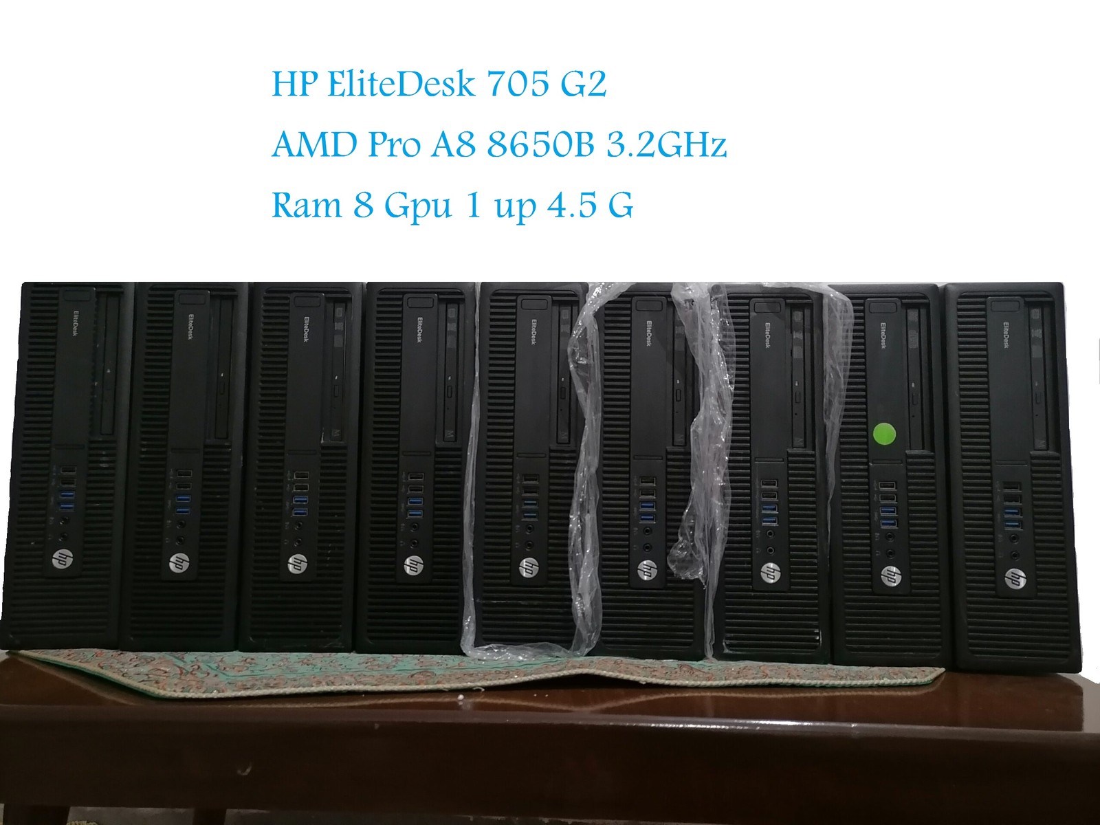 کیس اداری تحصیلی و گیمینگ رم 8 گرافیک 1 هارد 500 HP EliteDesk 705 G2 (بدون DVD)