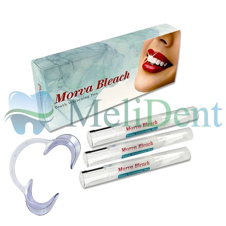 قلم بلیچینگ هوم سه سرنگ مروابن + همراه دهان باز کن (Morvabon-bleach-3 pen)