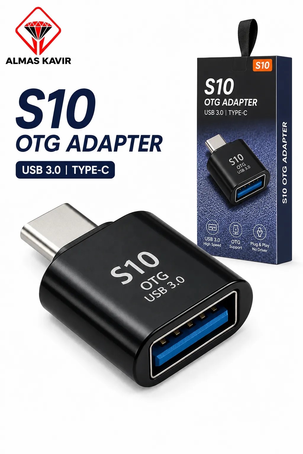 تبدیل OTG اورجینال S10 TYPE C