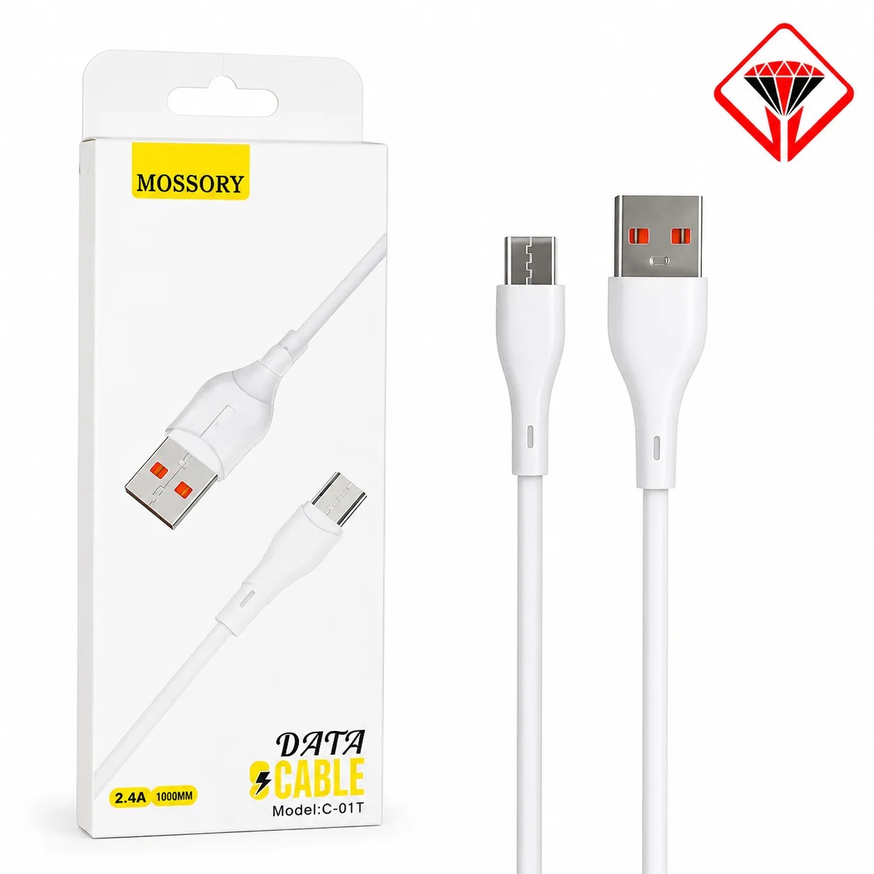 کابل شارژر MOSSORY TYPE C C01T