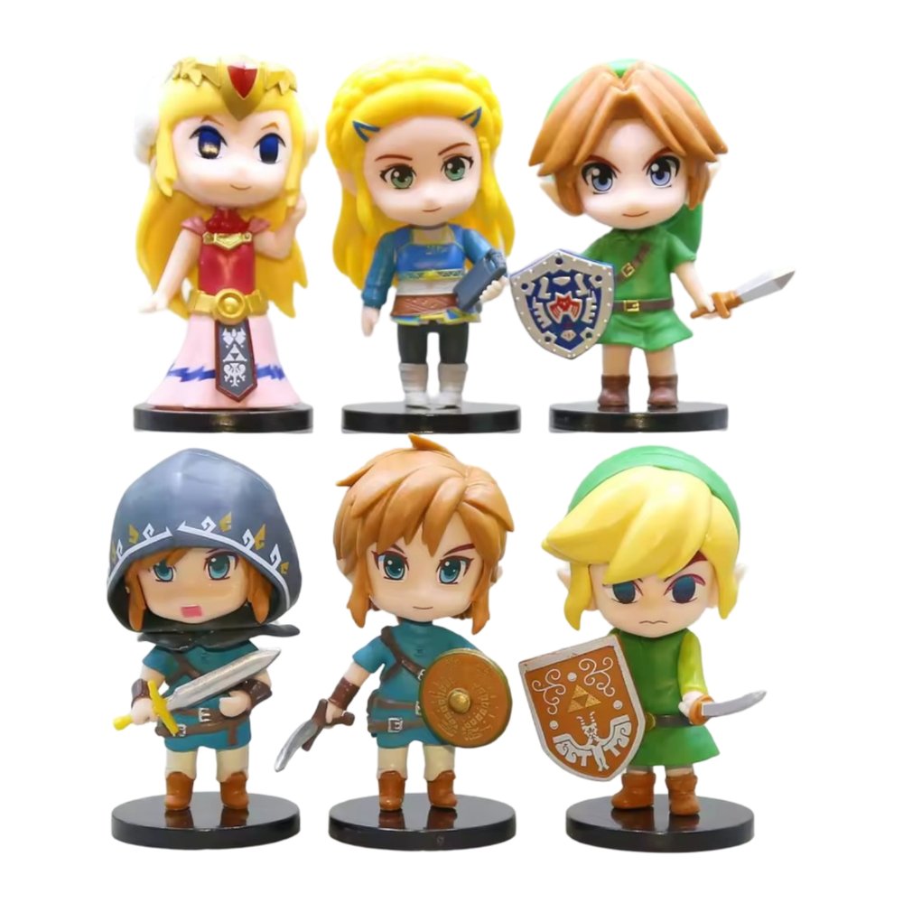 فیگور مدل افسانه زلدا مجموعه 6 عددی طرح Zelda