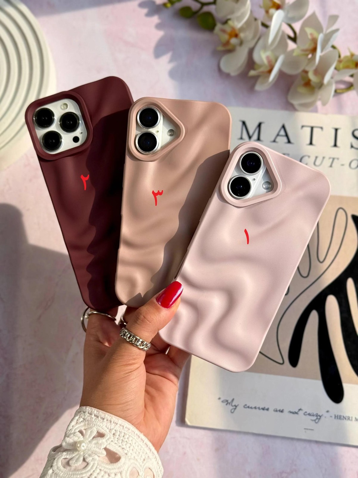 قاب Matte Waves (کدC2167) مناسب برای iPhone 15Promax