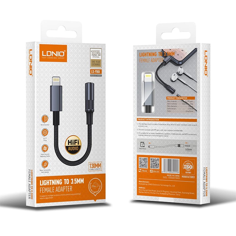 تبدیل AUX TO TYPEC LDNIO LSY90C ORIGINAL