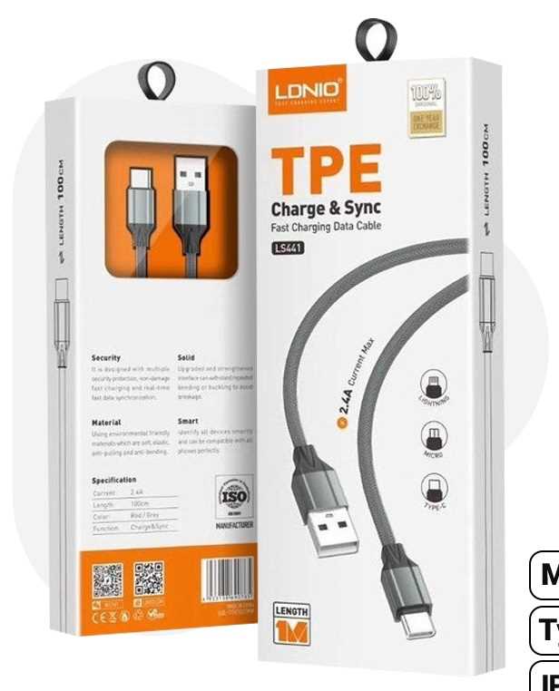 کابل LDNIO TYPE C LS441C FAST