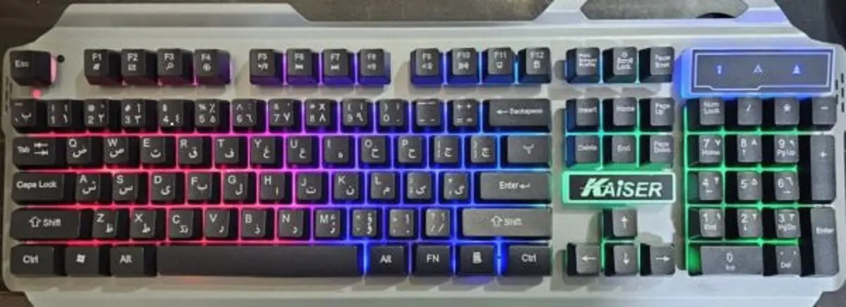 صفحه کلید گیمینگ RGB برند KAISER مدل K-L740