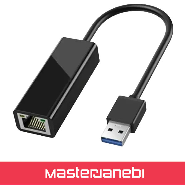 تبدیل USB-A به RJ45 1000Mbps کوتسی USB Gigabit Ethernet Adapter Coteci 83001