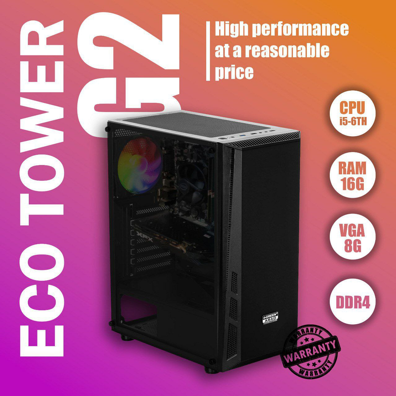 کیس گیمینگ ECO TOWER G2