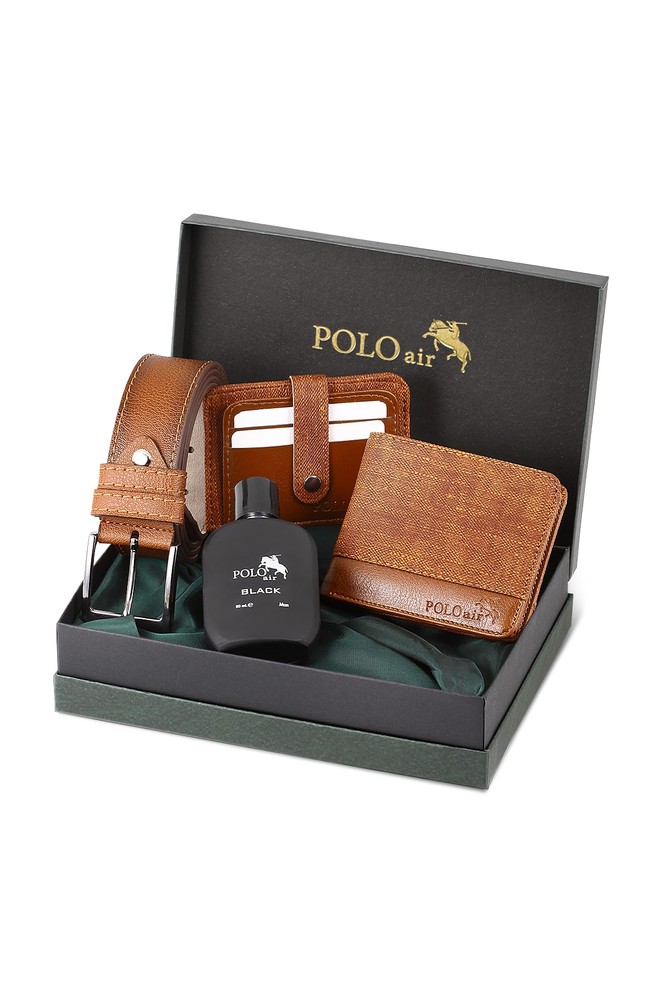 کیف پول مردانه قهوه ای polo air | PM-11 اورجینال
