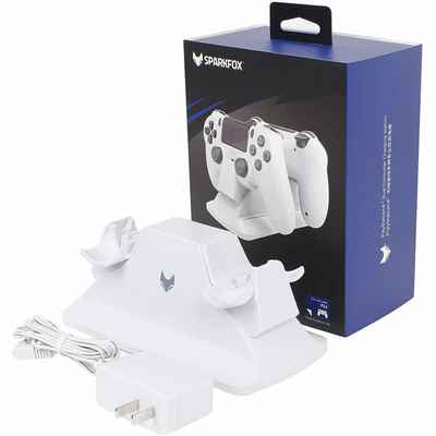پایه شارژ Sparkfox مدل W60P191 مخصوص DualShock 4 سفید