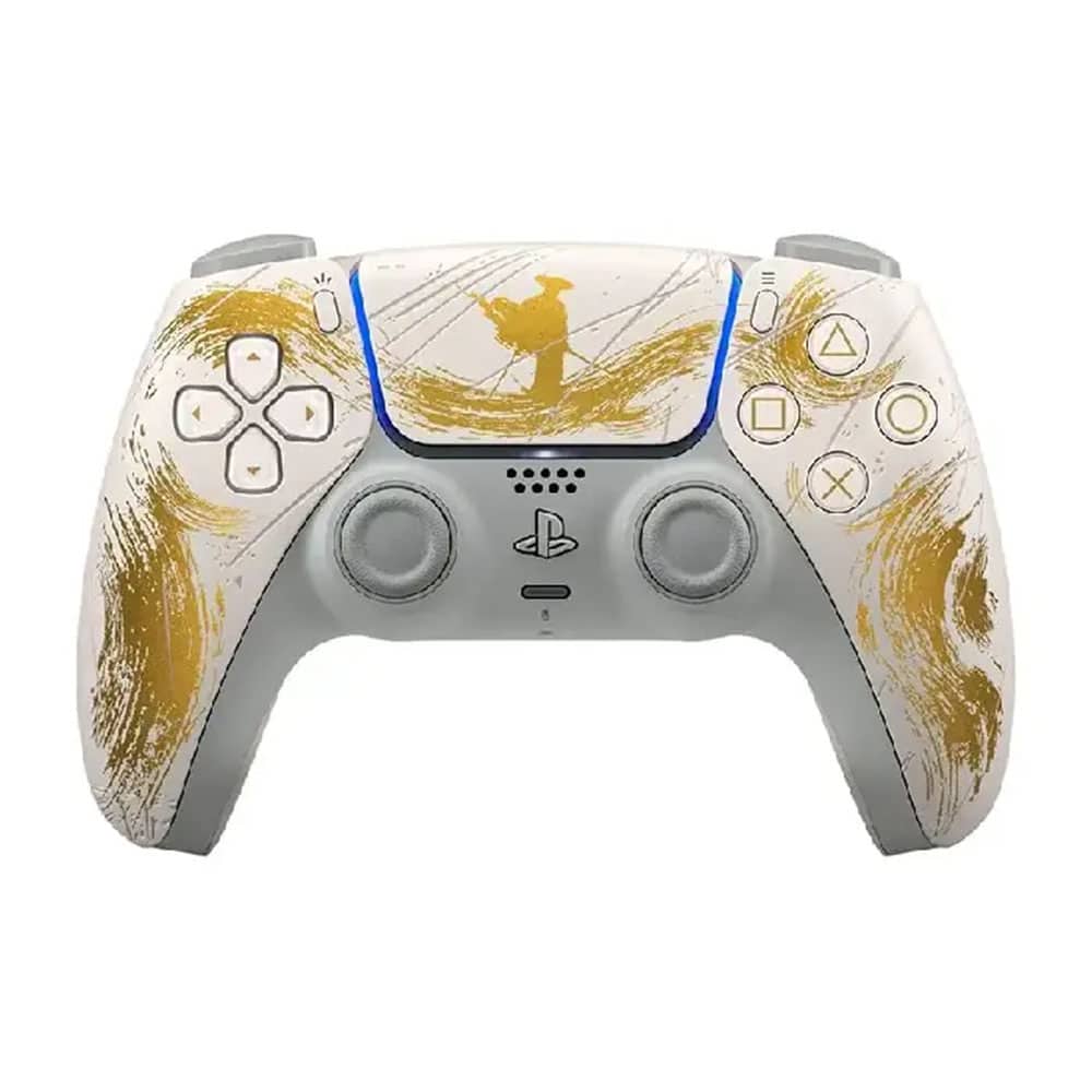 کنترلر پلی استیشن 5 مدل DualSense PlayStation Ghost of Yotei Limited Edition – رنگ طلایی
