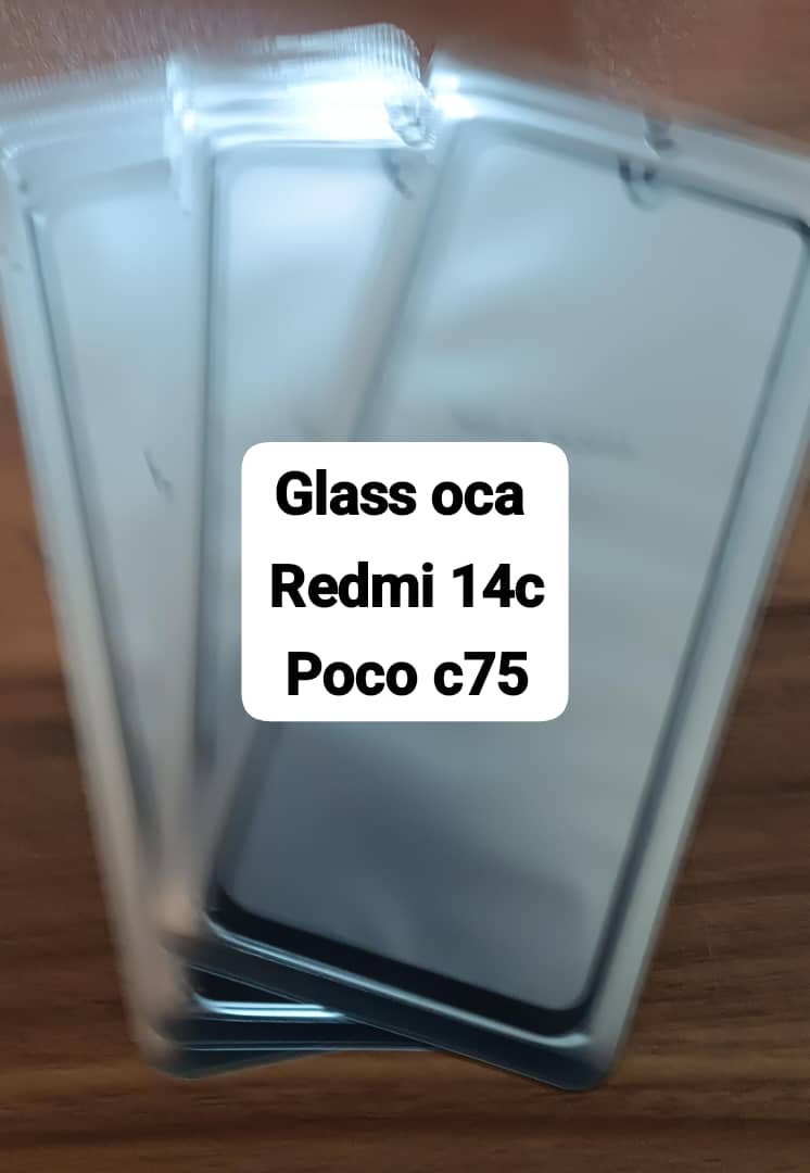 Glass oca Xiaomi Redmi 14C / Poco C75 گلس سخت افزاری اورجینال