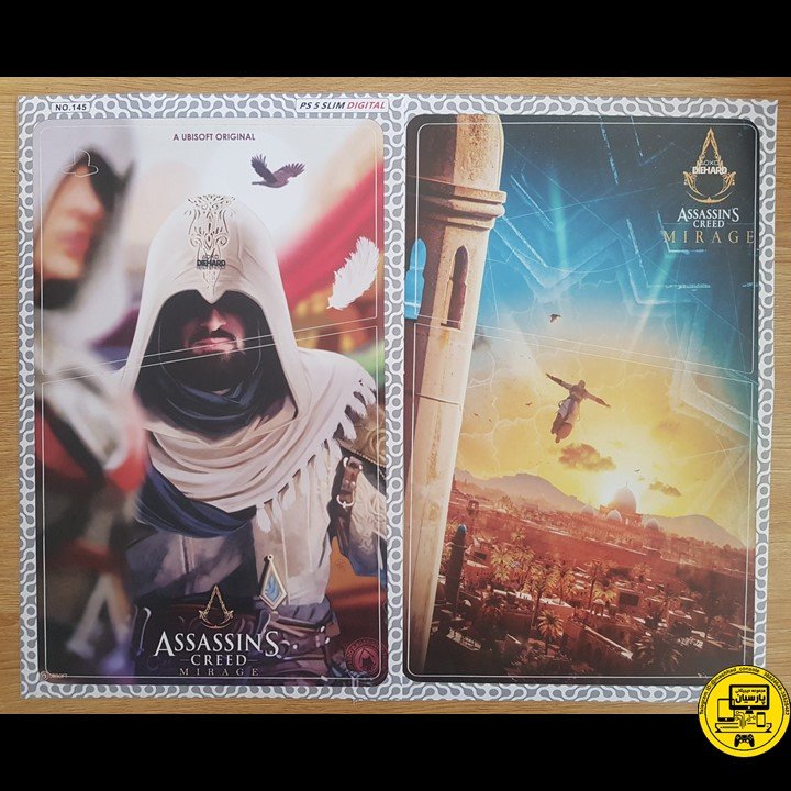 اسکین کنسول PS5 Slim Digital طرح Assassin Creed Mirage شماره 145