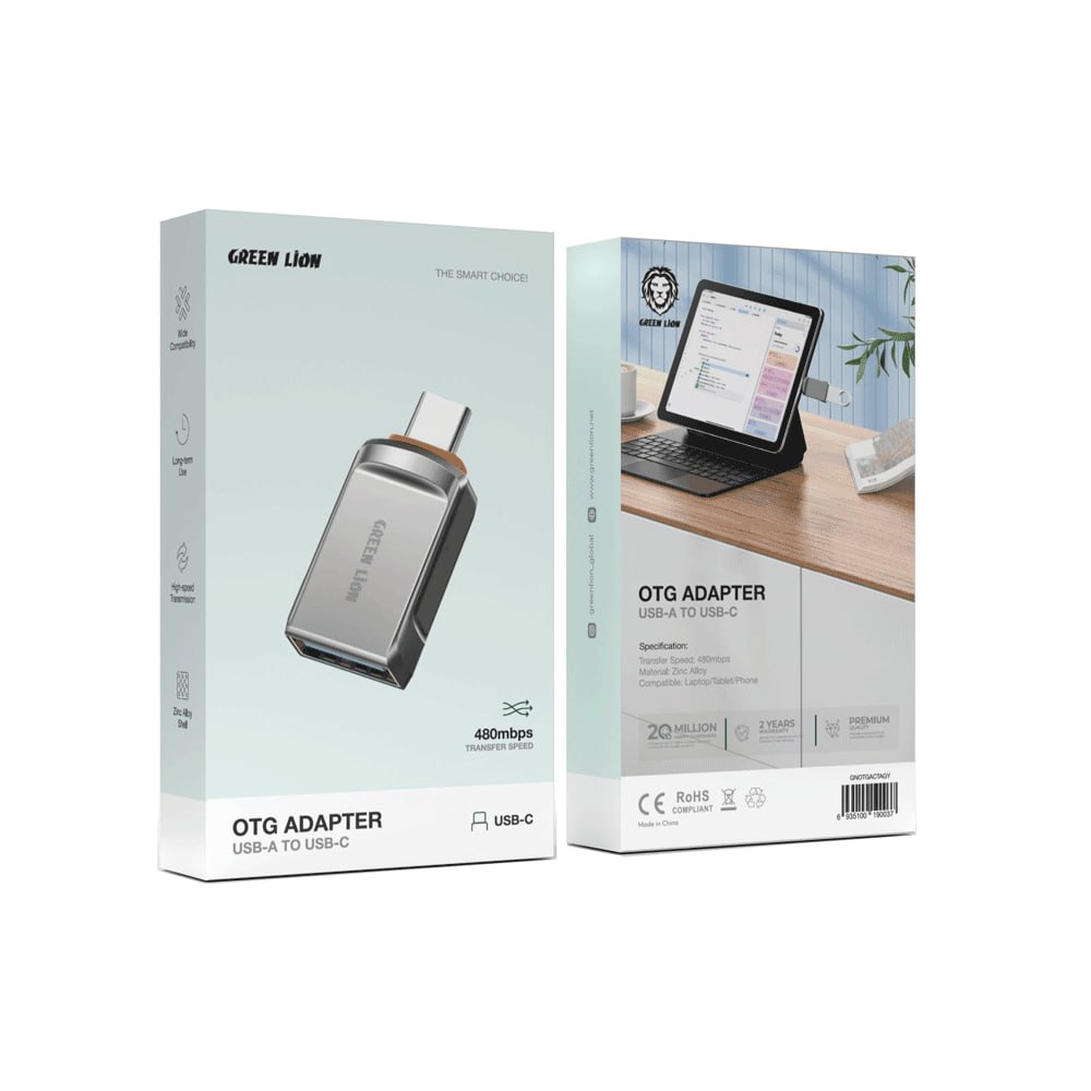 تبدیل OTG گرین Green OTG Adapter USB-A To TYPE-C