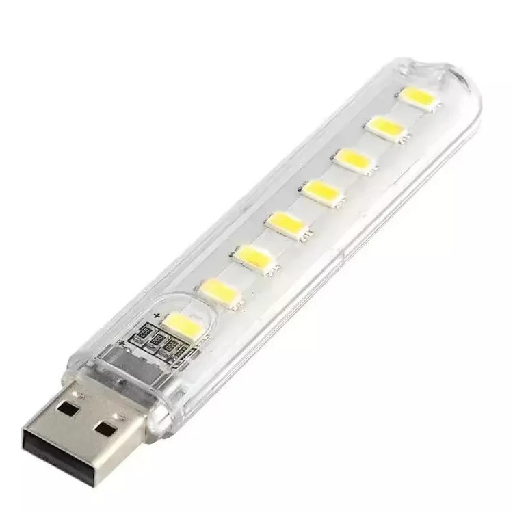 لامپ LED USB مسافرتی مدل 8 چراغ