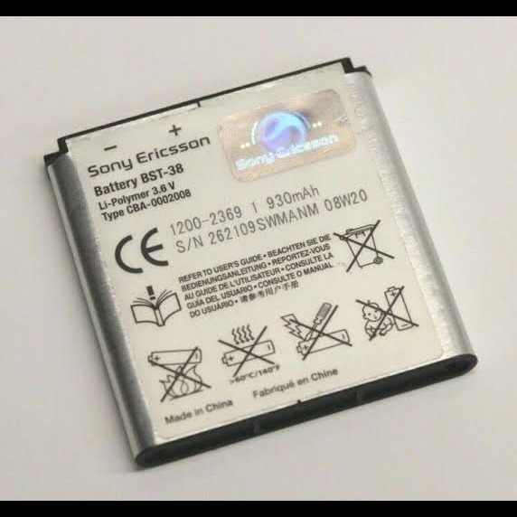 باتری سونی bst38 Sony Ericsson BST-38 Battery for W580 W580i T650 T658 C902 ...‏