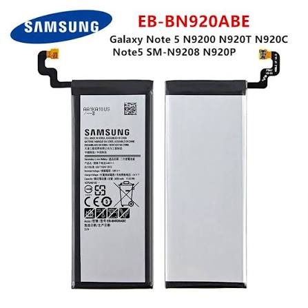 Samsung Galaxy Note 5 Battery EB-BN920ABE Battery ...‏باتری سامسونگ