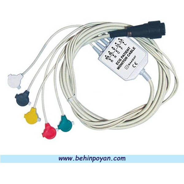 کابل ECG مانیتور علائم حیاتی 5 لید