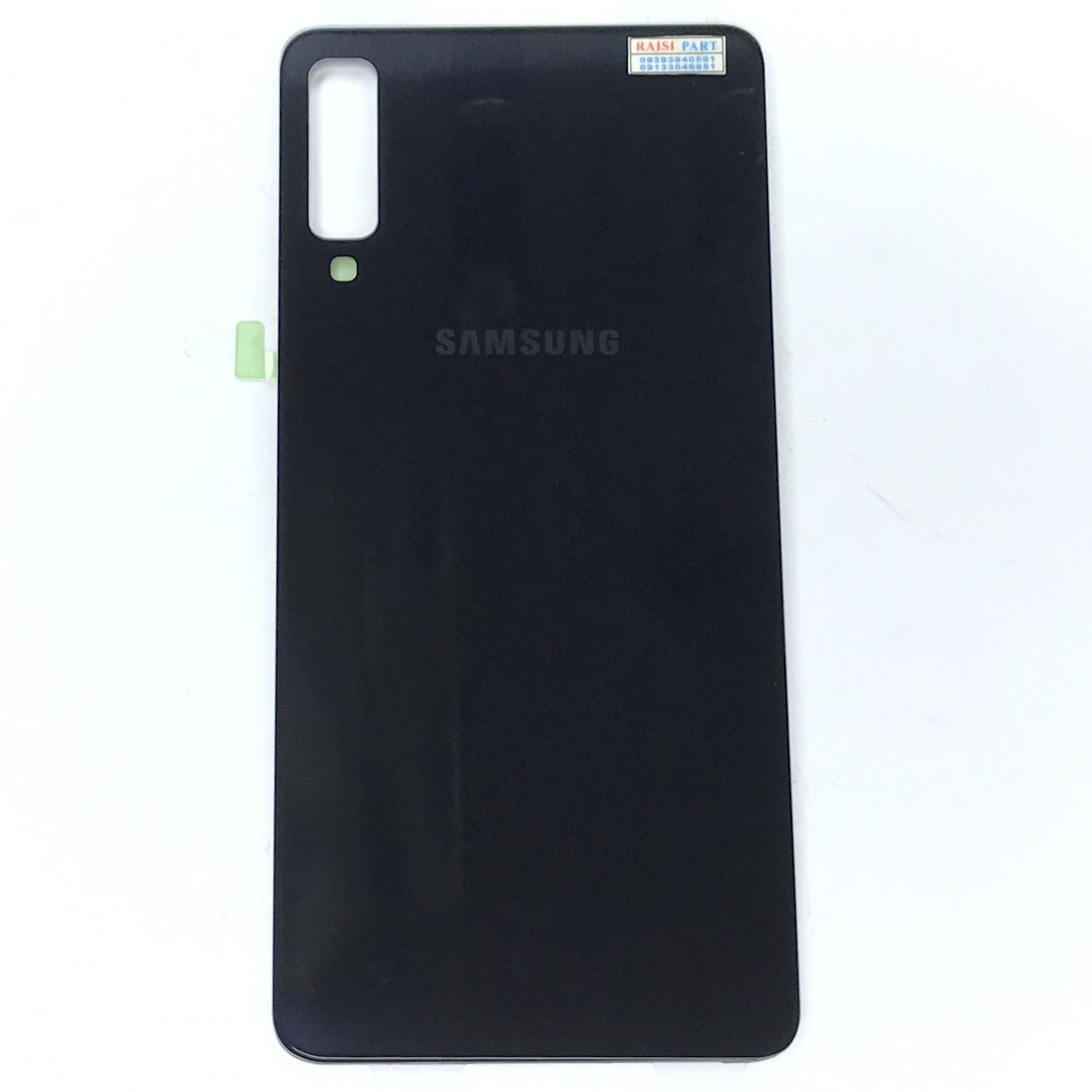 BACKCOVER-MOBILE-SAMSUNG A750 GALAXY A7 2018 BLACK ORG 100%