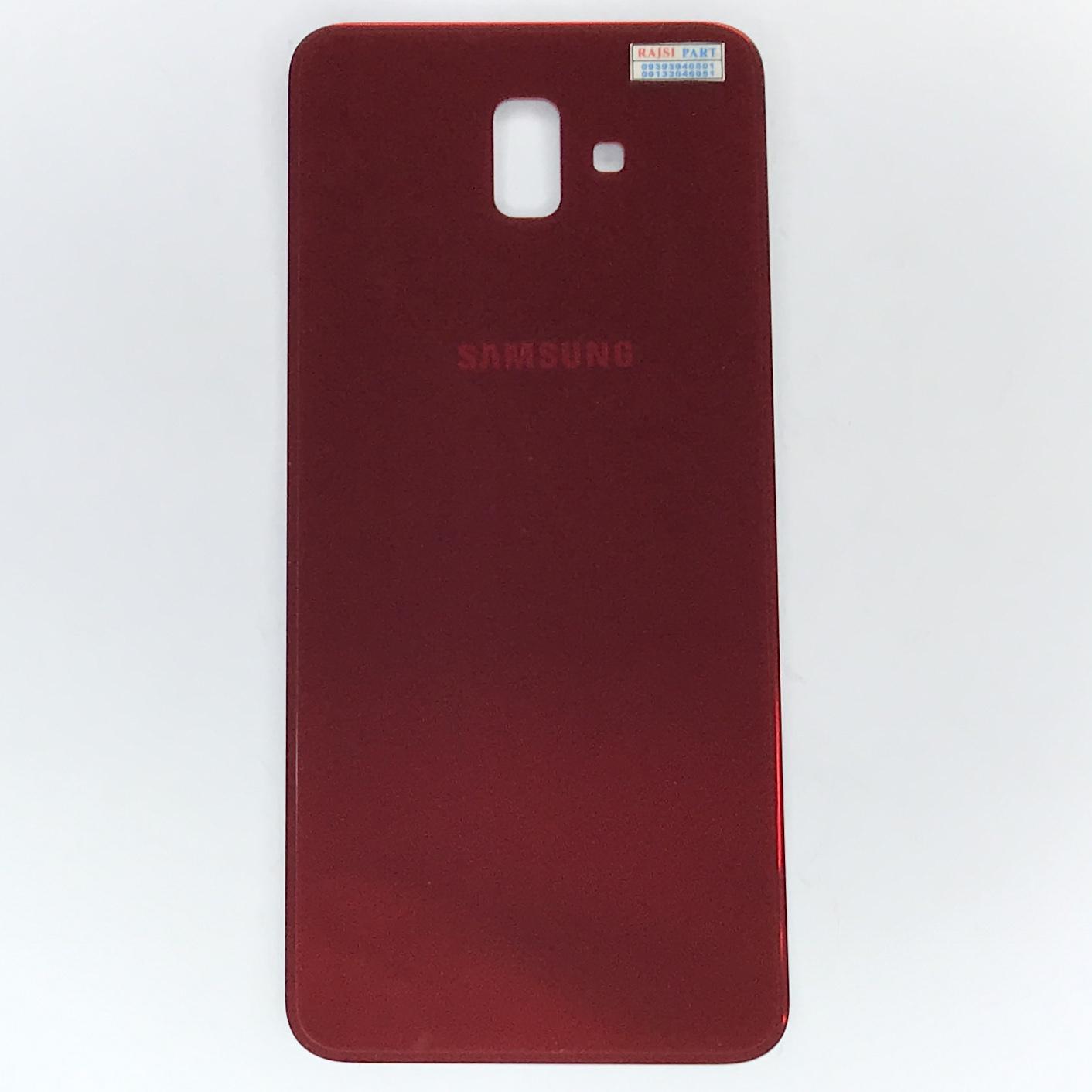 BACKCOVER-MOBILE-SAMSUNG J610 GALAXY J6PLUS RED ORG 100%