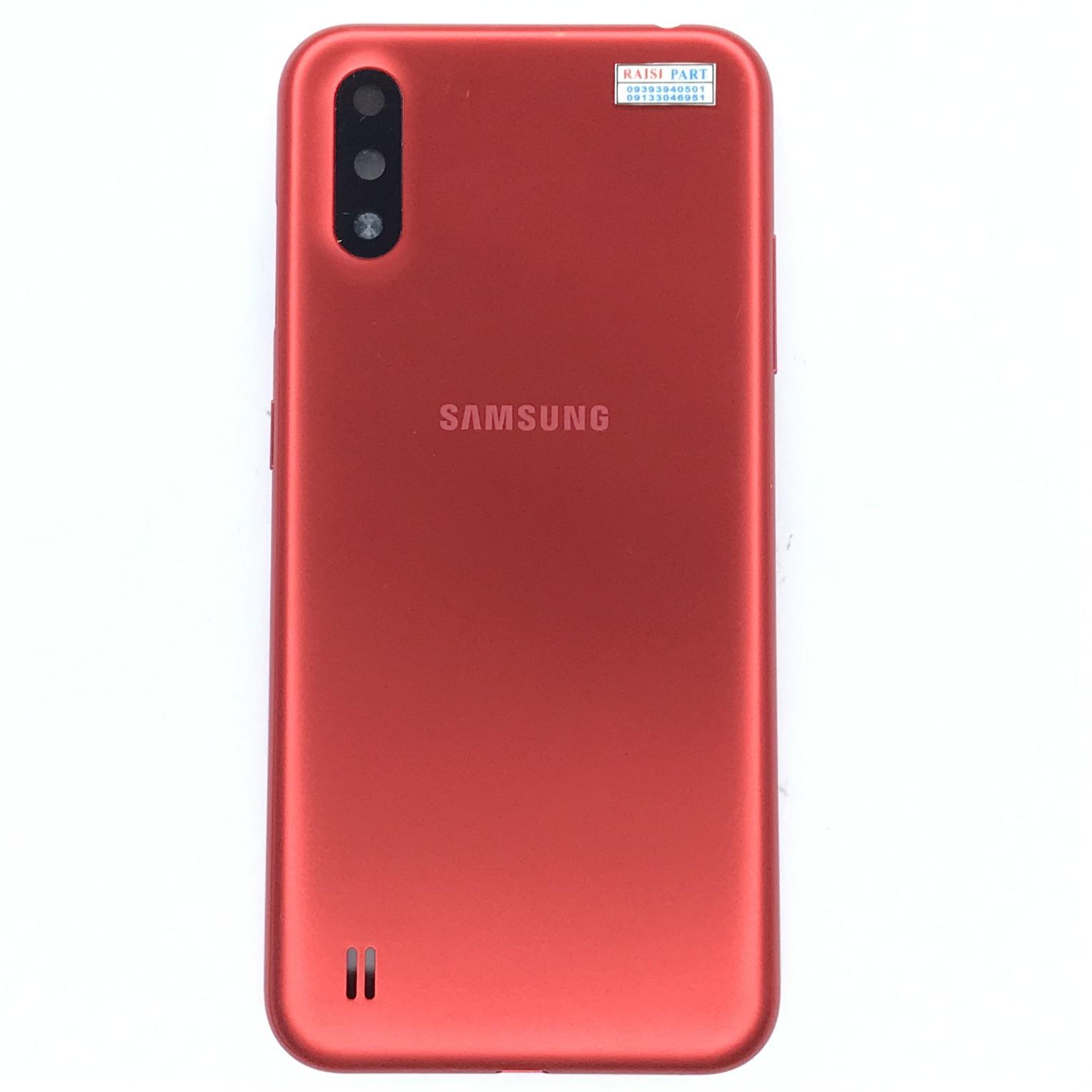 BACKCOVER-MOBILE-SAMSUNG A015 GALAXY A01. RED
