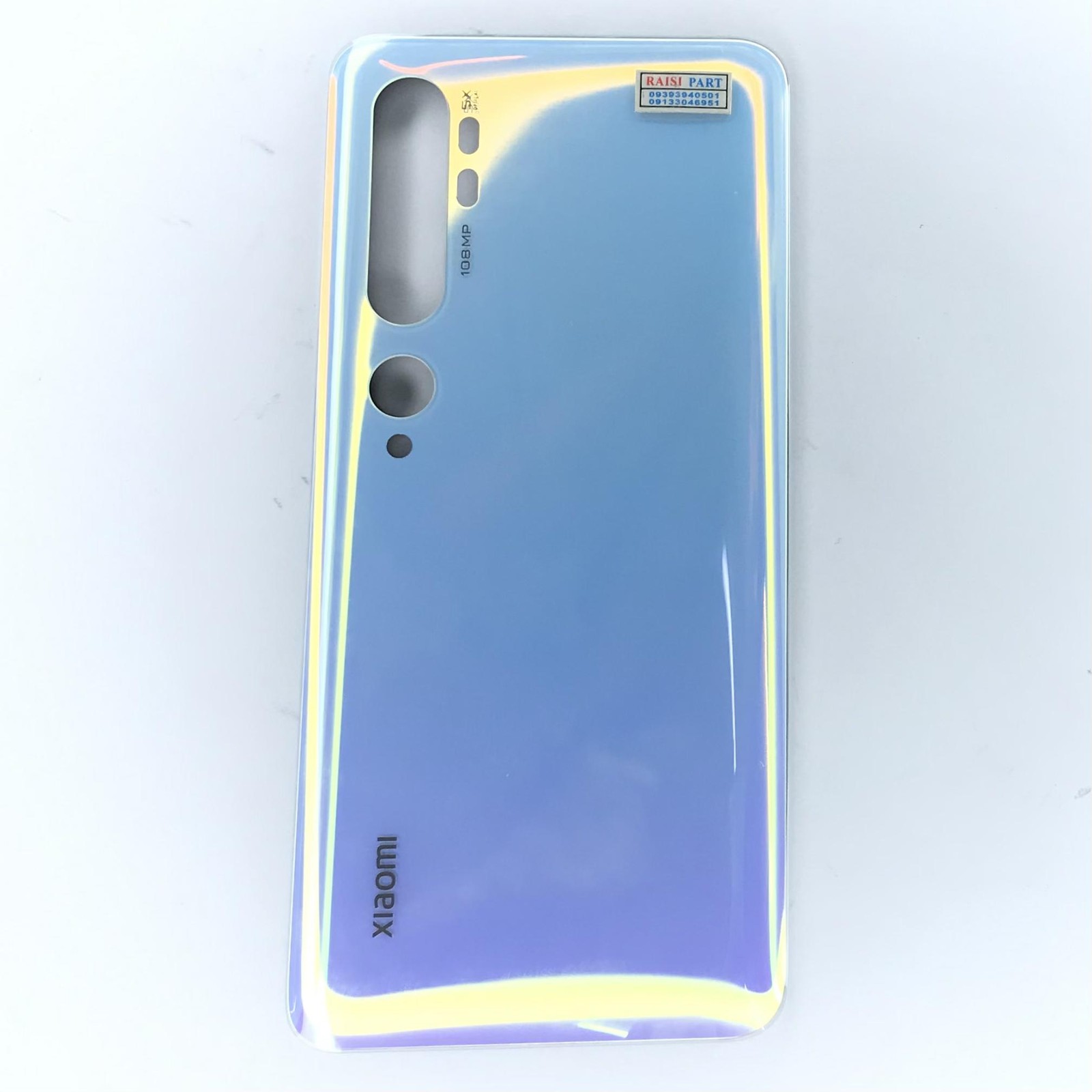 BACKCOVER-MOBILE-XIAOMI-MI NOTE10./10PRO/CC9. WHITE BLUE