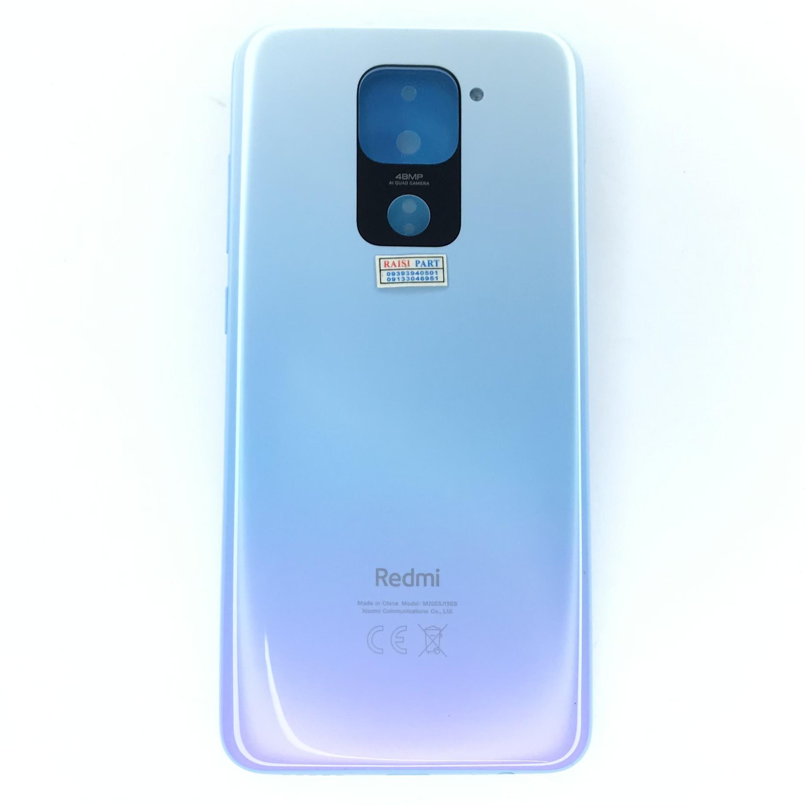 BACKCOVER-MOBILE-XIAOMI-REDMI NOTE9. WHITE BLUE