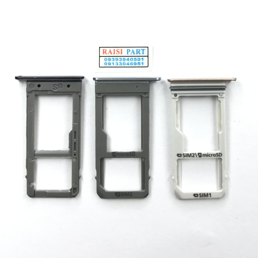 HOLDER SIM-MOBILE-SAMSUNG-A320/A520/A720 GALAXY A3 2017/A5 2017 /A7 2017 SILVER BLUE (2SIM)