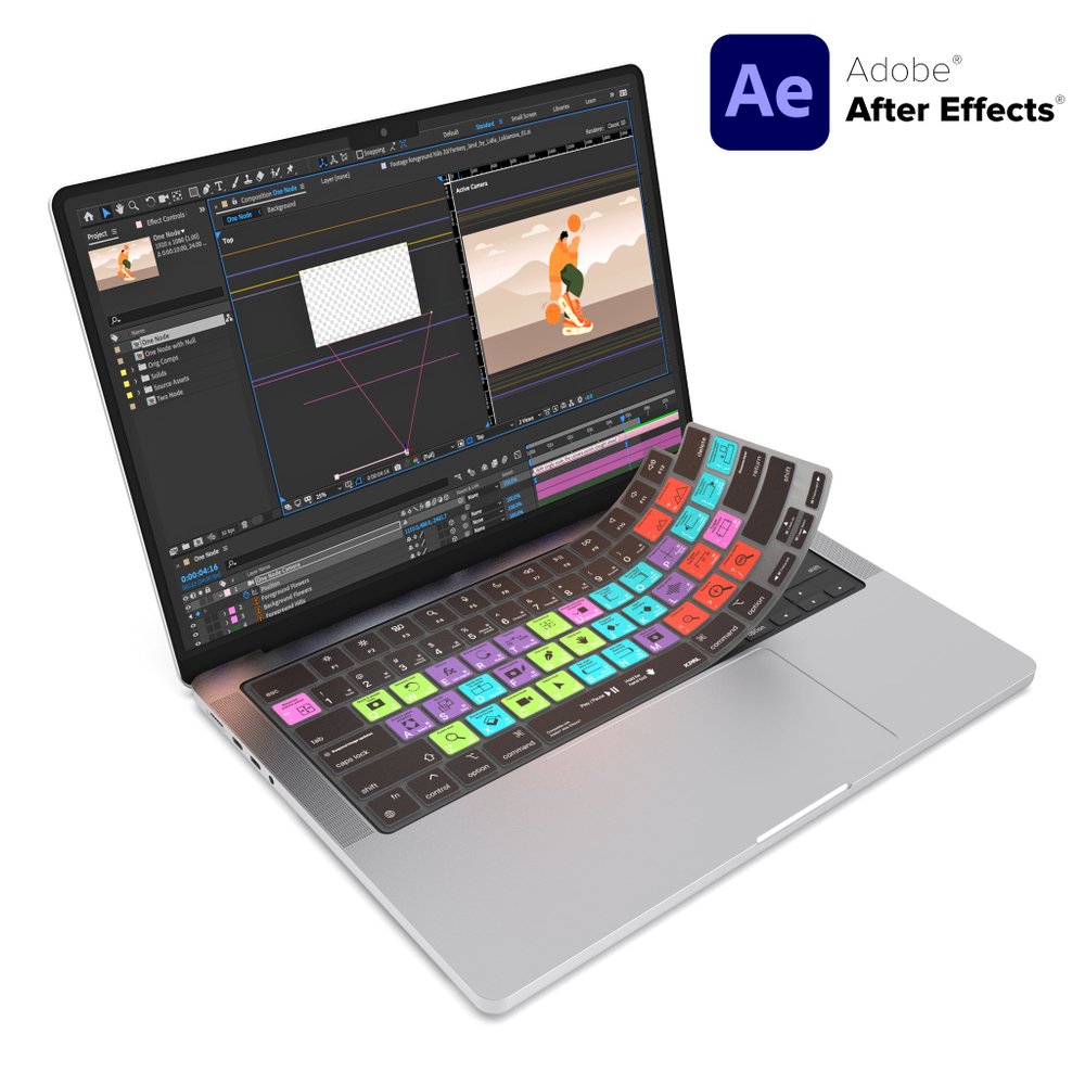 محافظ کیبورد جی سی پال مدل VerSkin Adobe After Effects Shortcut JCP2470