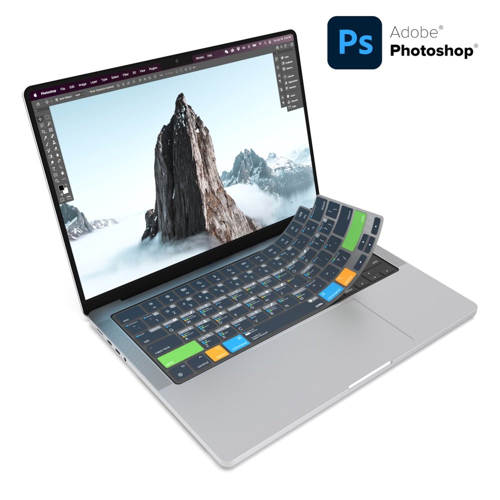 محافظ کیبورد جی سی پال مدل VerSkin Adobe Photoshop Shortcut JCP2613