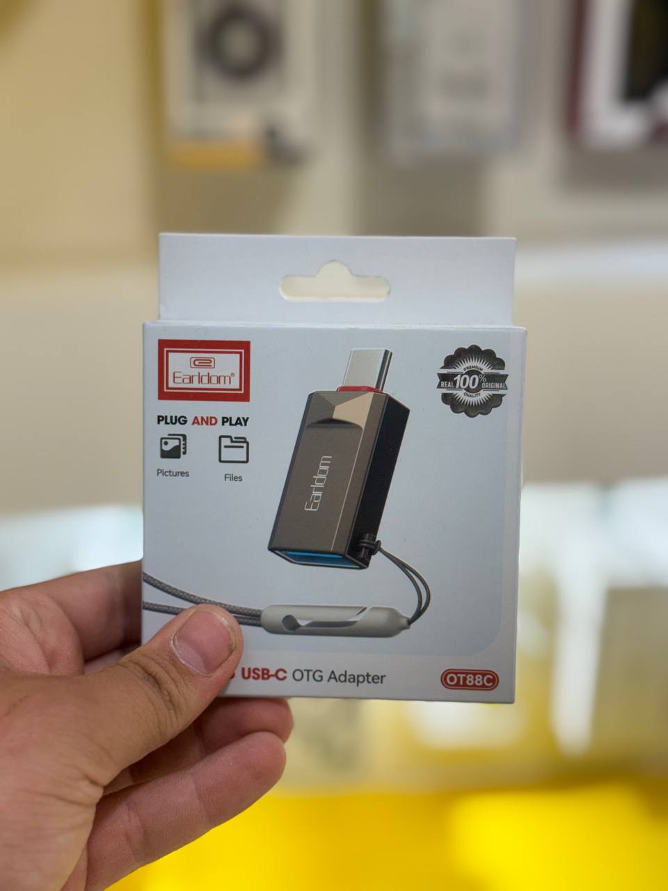تبدیل OTG USB3 آیفونی Earldom اورجینال مدل OT88C