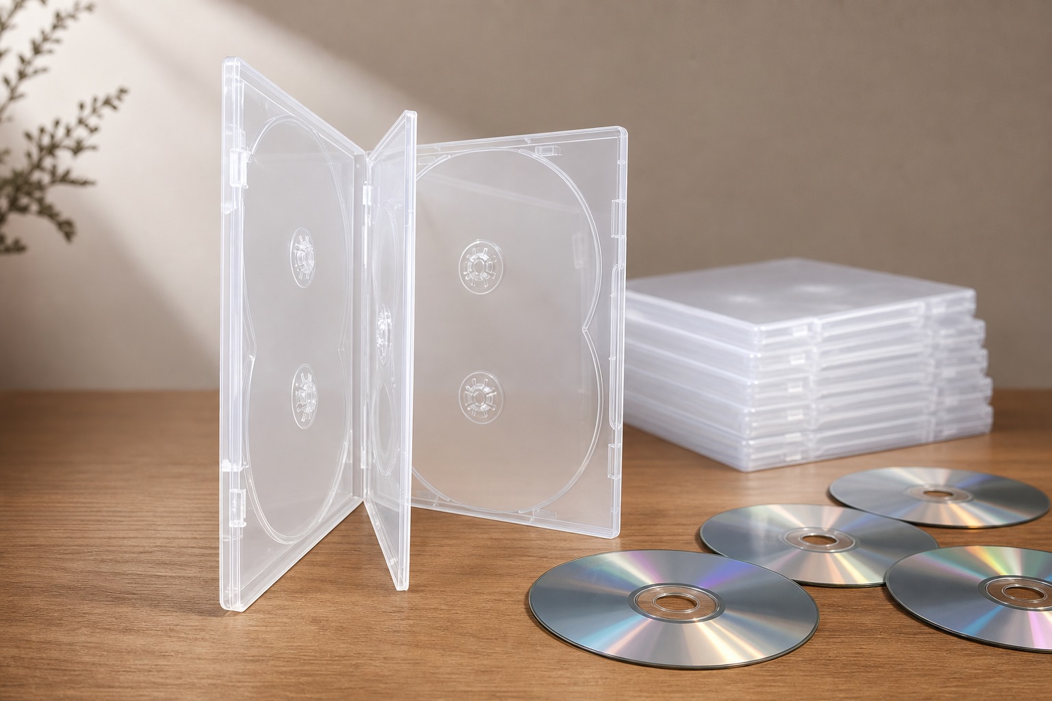 قاب CD/DVD شفاف 6 دیسکی - شهرکامپیوتر