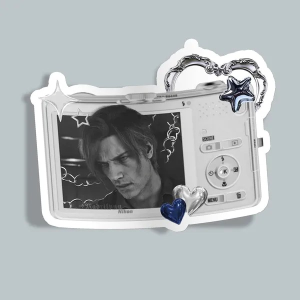 استیکر Resident Evil Leon on camera