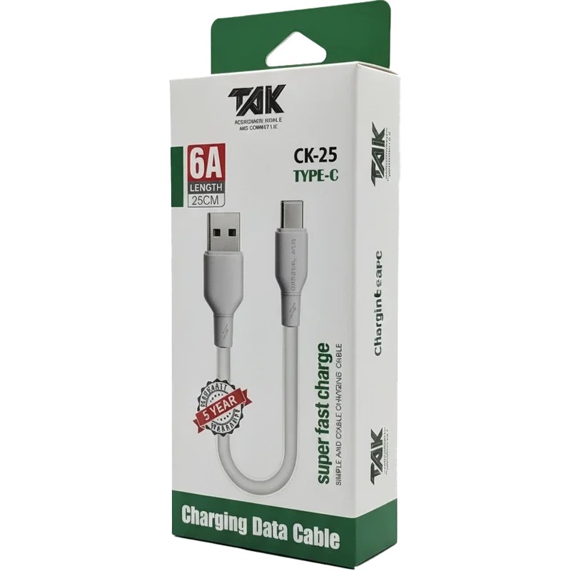 کابل پاوربانکی TAK CK25 TYPE C 25CM