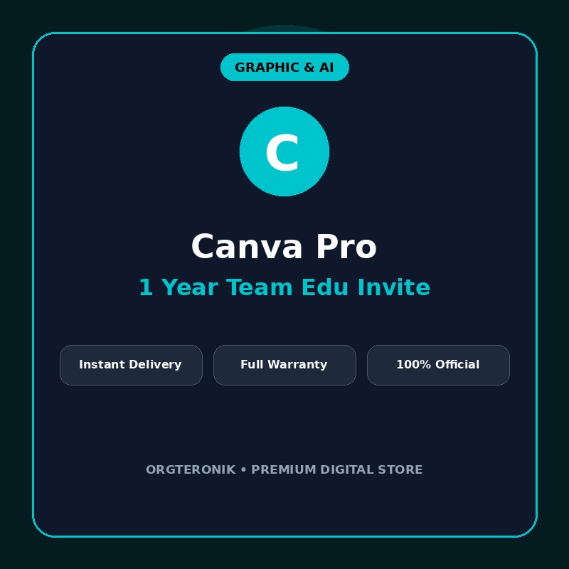 اشتراک ۱ ساله کانوا پرو (Canva Pro Team Edu Invite)