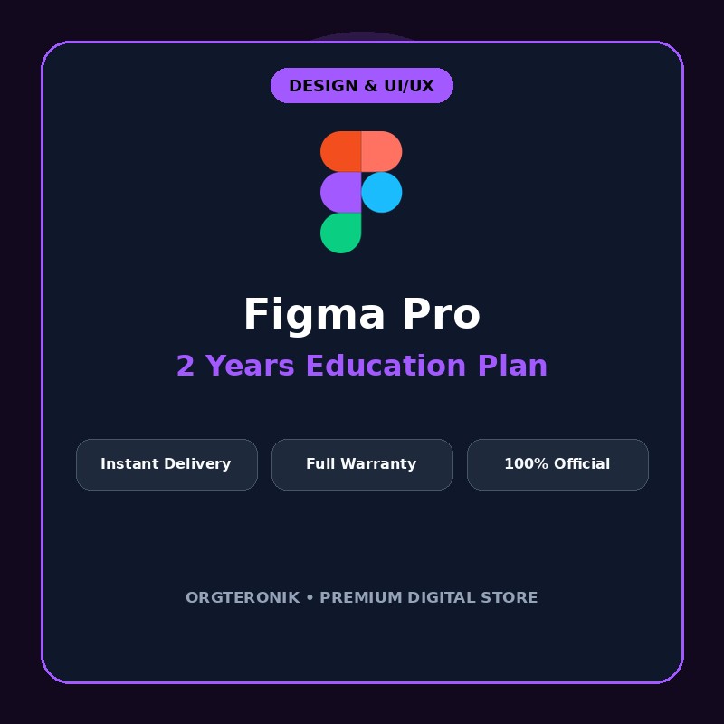 اشتراک ۲ ساله فیگما پرو (Figma Pro Education 2 Year)