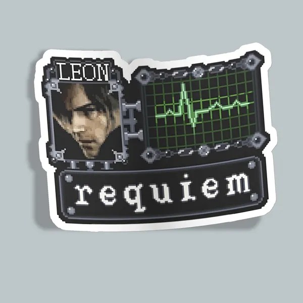 استیکر Resident Evil Leon requiem