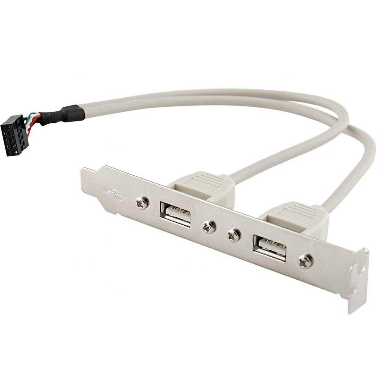 پنل براکت 2 پورت USB 2.0 سیم دار