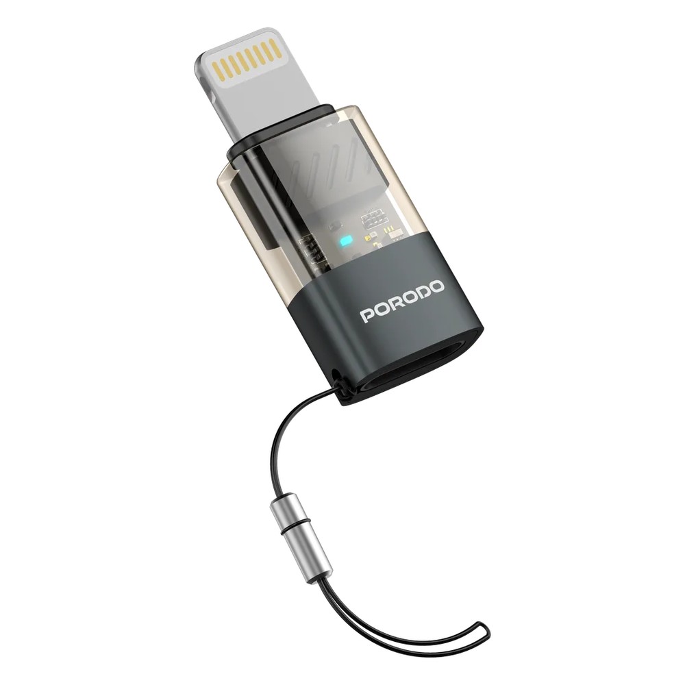 مبدل درگاه USB-C به Lightning برند porodo