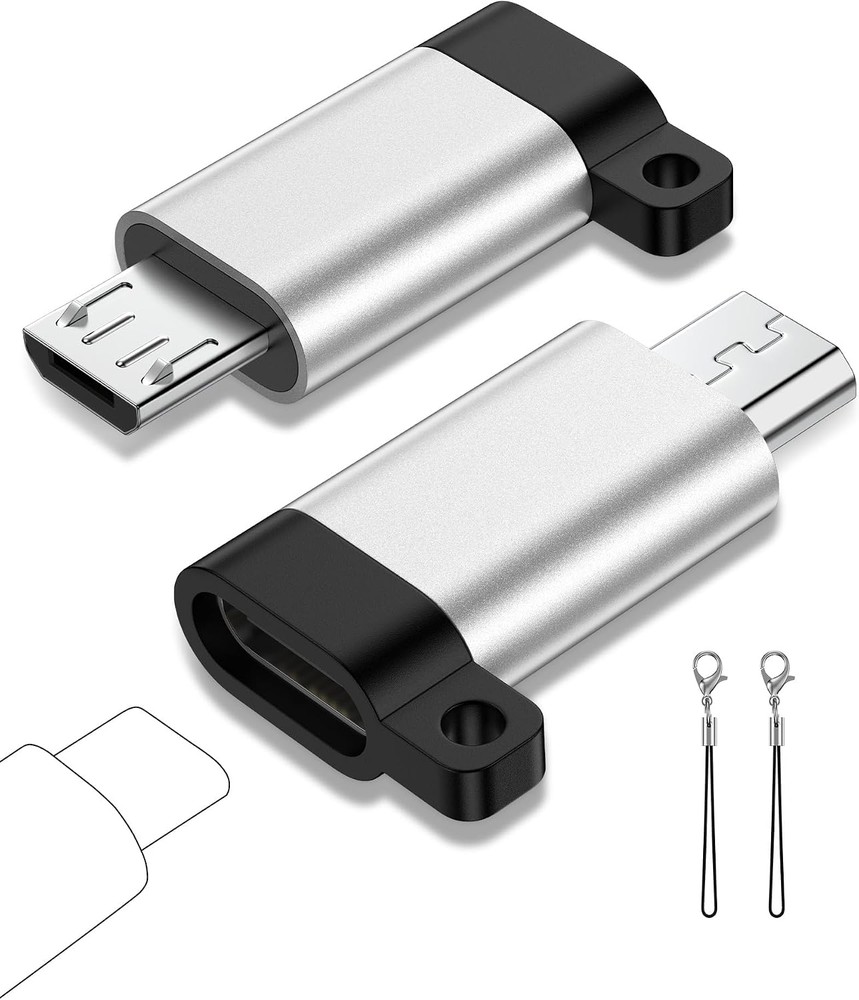 مبدل USB-C مادگی به Micro USB نری AILKIN بسته 2 عددی