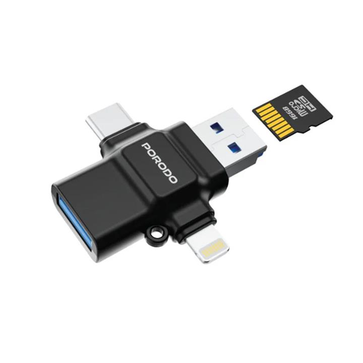 مبدل پورودو Porodo 4-in-1 OTG Adapter