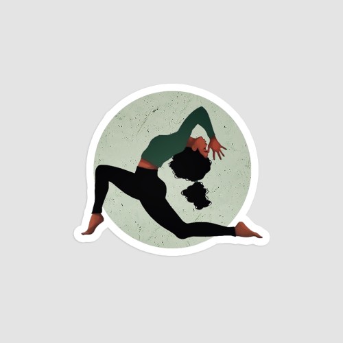 استیکر یوگا Anjaneyasana